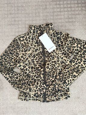 lululemon athletica Leopard Print Bomber Jacket - Tan & Black
